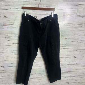 Silver Jeans skinny Cargo Pants Black Size 34